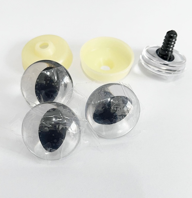 20pcs new  masckaszem eyes style 10mm 14mm  16mm 18mm 20mm 25mm 30mm 3D cat Clear pupil toy  eyes  with hard washer