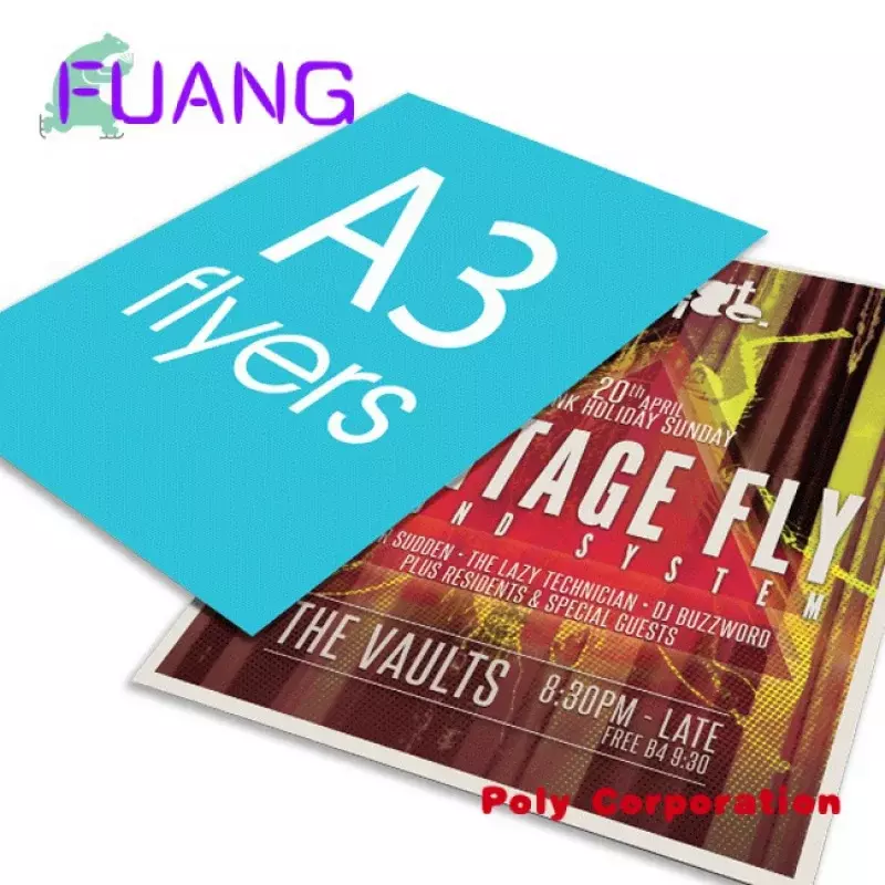 Custom large size A0 A2 A3 custom digital wall poster printing for promotion