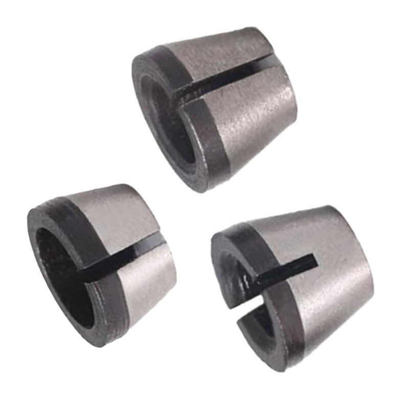 Carbon Steel Collet Chuck High Precision Adapter Engraving Trimming Machine Electric Router Hole 6mm / 8mm / 6.35mm Power Tools