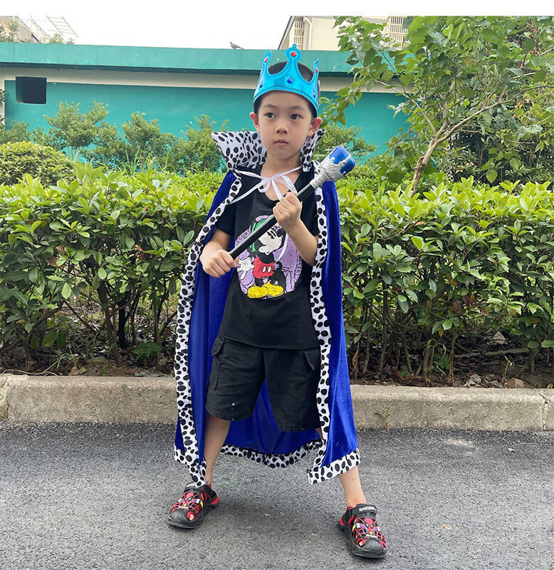 König Umhang Kind Erwachsenen Umhang Prinz Prinzessin Umhang Kinder Urlaub Ball Performance Kleid Cosplay Requisiten