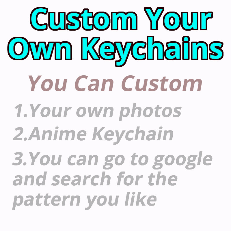 Individuelles Logo Acryl Keychain Cartoon Anhänger Photo Flash Transparent Charme Druck Persönlichkeit Holographische Anime Schlüssel Ketten