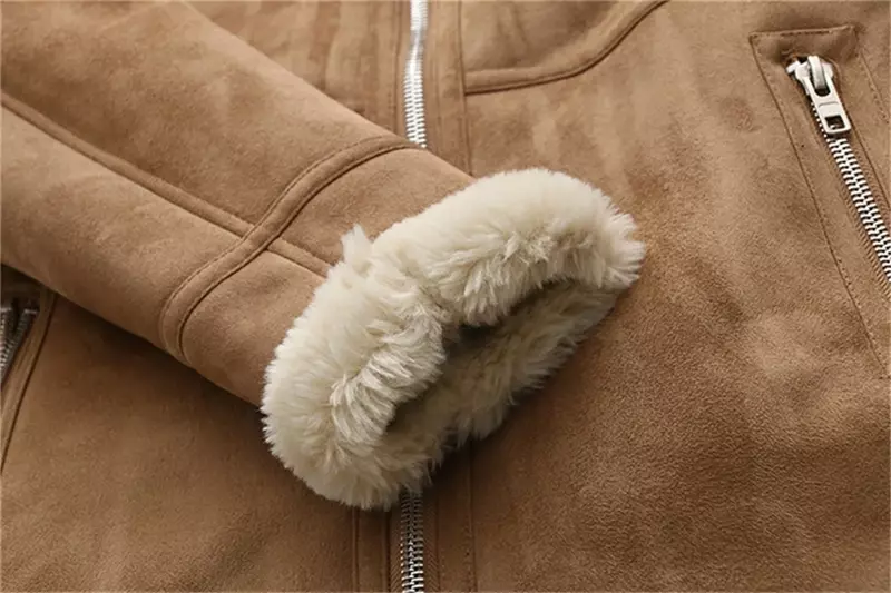 Blazer Formal de lana de cordero para mujer, chaqueta informal holgada con un solo botón, abrigo de oficina para uso diario, Invierno