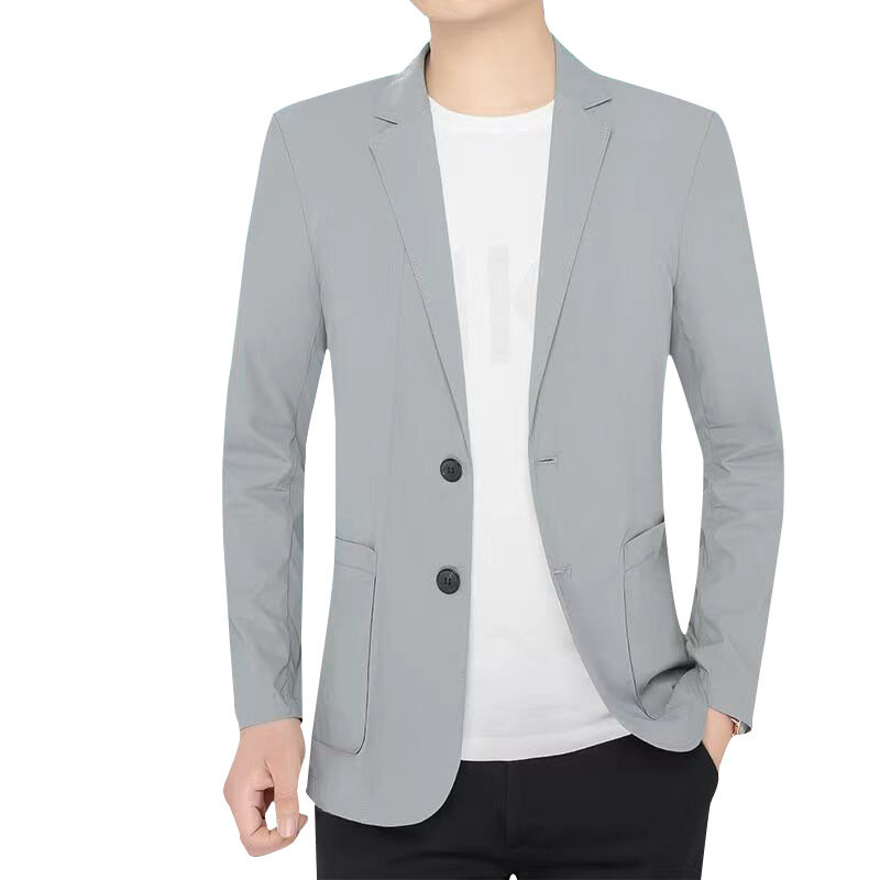 Terno personalizado casual de negócios masculino, casaco fino, média e velhice, temporada 6695-R, novo, primavera e outono