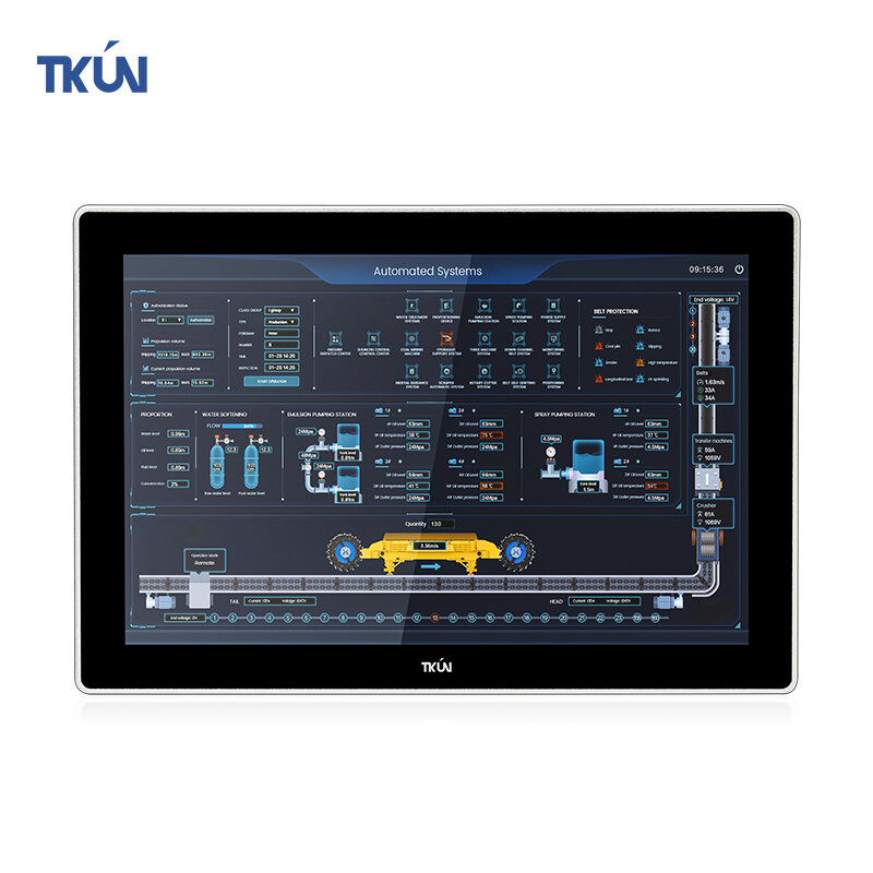 TKUN 올인원 정전식 멀티 터치, 산업용 및 상업용, 야외 고휘도 컴퓨터, 10.1 인치, Win11