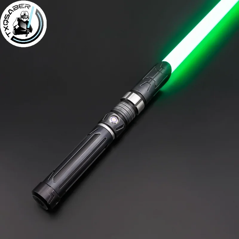 TXQSABER Heavy Dueling Smooth Swing Customized Pixel Lightsaber 1 inch Blade 12 Colors Cosplay Blaster Laser Sword Kids Toys