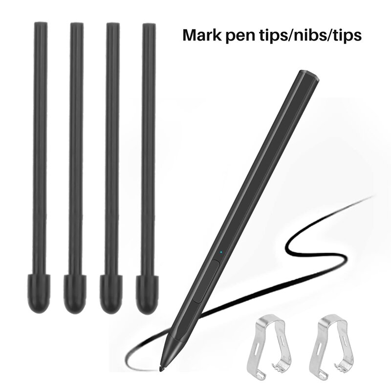 (20 Pack) Marcador caneta dicas/pontas para notável 2 caneta stylus substituição Soft Nibs/dicas preto