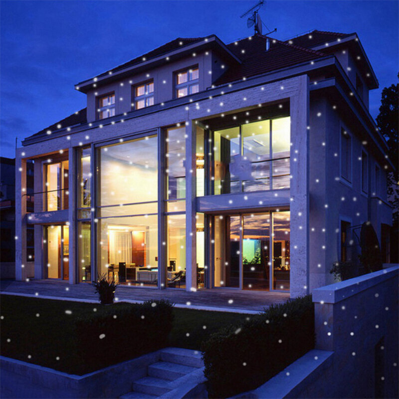 LED Weihnachten Schnee Projektions licht Outdoor Indoor Bühnen lichter Familien feier festliche Atmosphäre Licht Neujahr festliches Licht