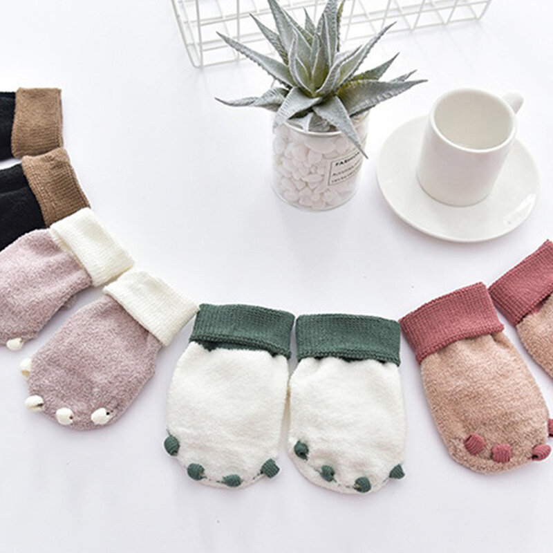 ถุงเท้ากันหนาวสำหรับเด็กถุงเท้ากันหนาวถุงเท้าทารกแบบลำลองใหม่น่ารักสำหรับฤดูใบไม้ร่วงและฤดูหนาว