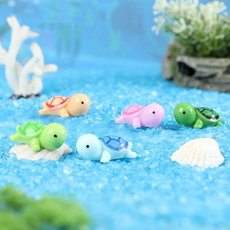 Miniatury żółwia pejzaż z ogrodem żywicy Mini lalka żółw Bonsai zabawka na prezent