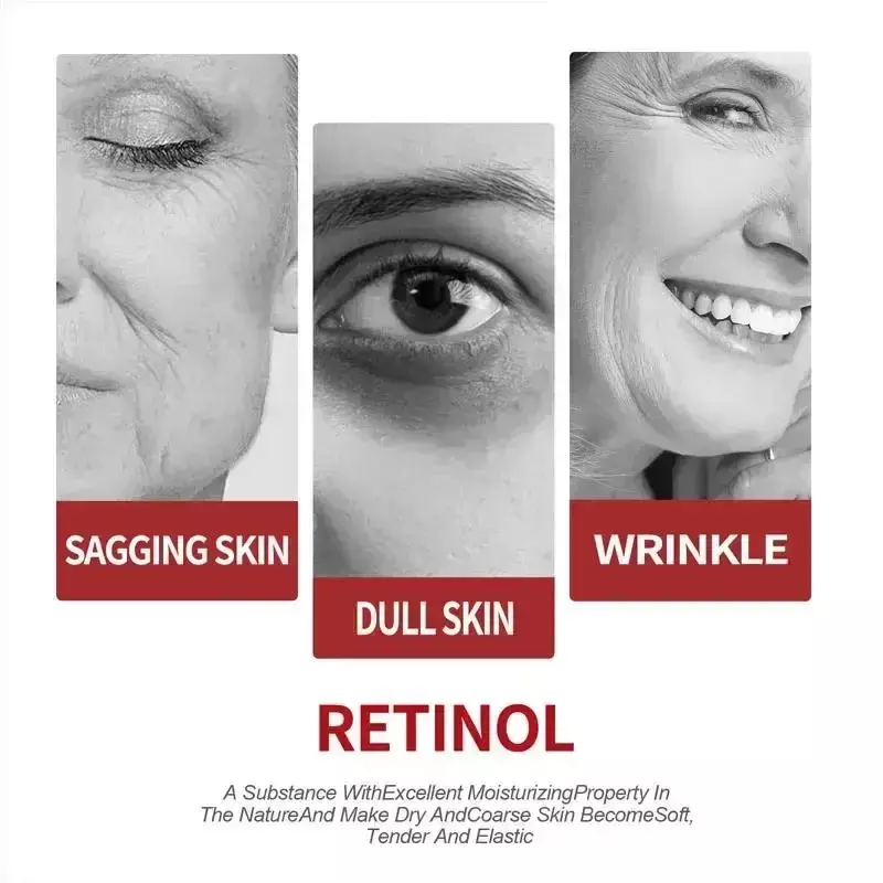 Krem do usuwania zmarszczek z retinolu Anti-Aging ujędrniającą, wyblakłe drobne linie wybielające rozjaśniające kosmetyki do pielęgnacji skóry nawilżające