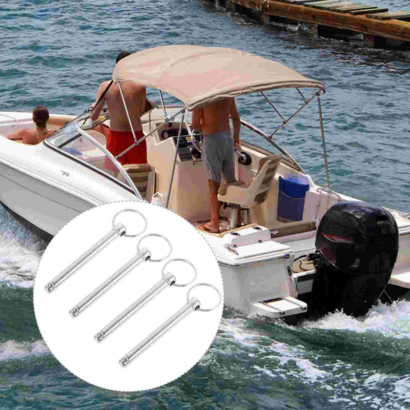 ボートのハードウェア、トレーラーのヒッチトップ、炭素鋼、4個用のクイックリリースピン