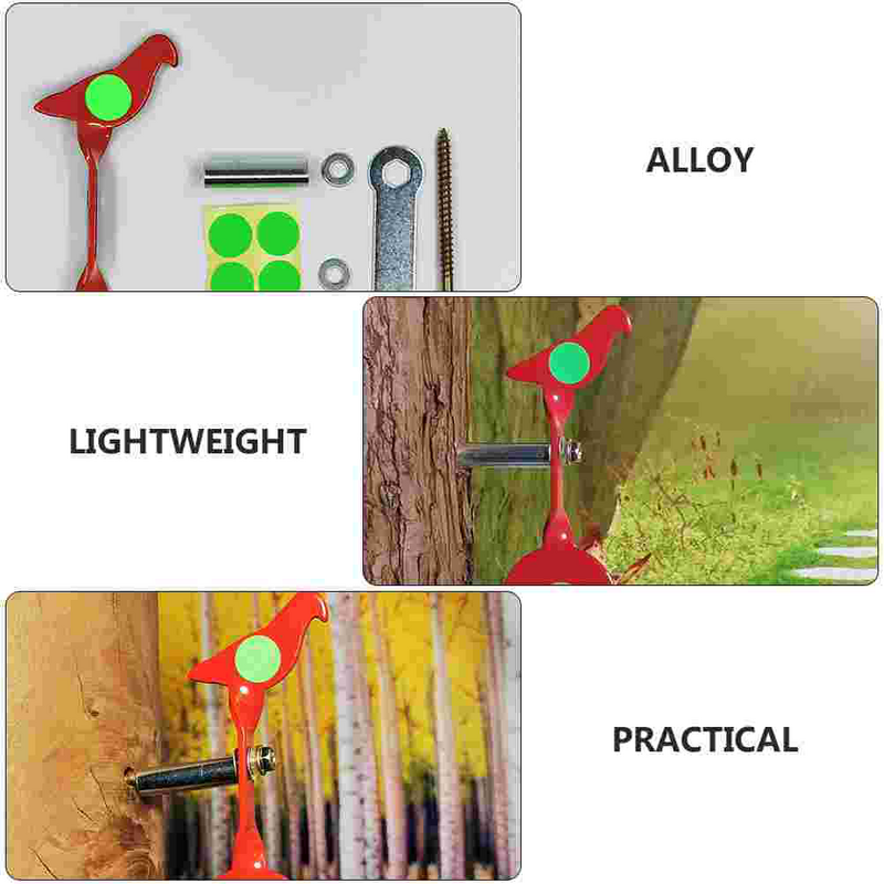 Alloy Tiro Alvo para Treinamento ao ar livre, Bullseye, árvore Hanging Plates, Slingshot