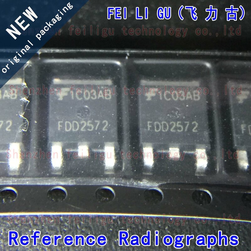 Chip MOSFET N-Channel, FDD2572-F085, FDD2572, pacote TO-252, tensão máxima: 150V, corrente: 29A, 100% novo, original, 1-30pcs