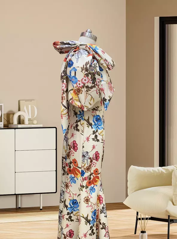 Robe semi-formelle sans bretelles élégante avec trompent, style sirène pour soirée formelle