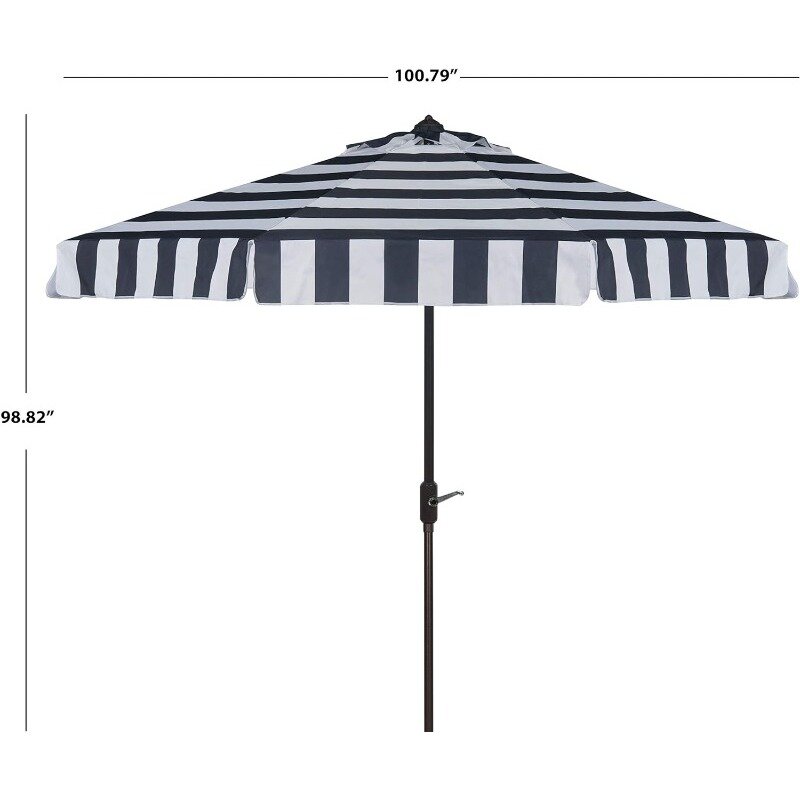 Outdoor Collection Fashion Line Auto Tilt Umbrella, 9'