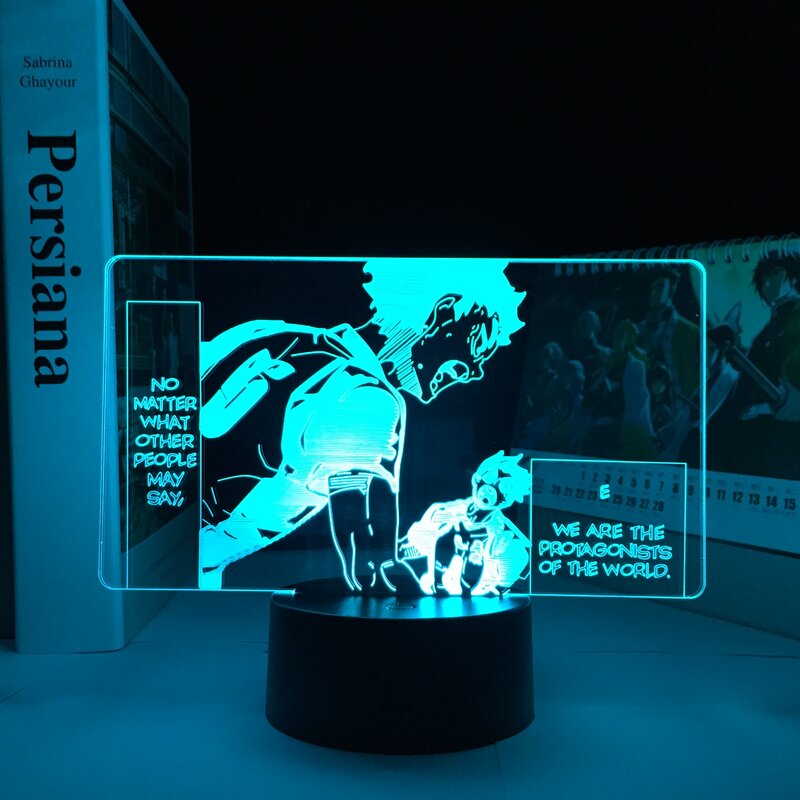 Haikyuu manga led luz para casa decoração do quarto namorado presente de aniversário cor mudando nightlight anime controle remoto lâmpada 3d