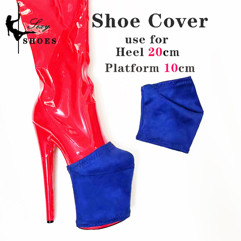 Boot Protective Cover Suede Surface Pole Dance Boots Cover 20cm High Heels 10cm Platform  Strong Wear-resistant Shoe Cover