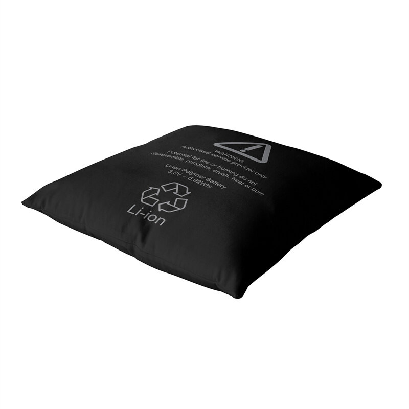 Aertemisi 18 ''x 18'' Set di 4 batterie ai polimeri di litio Square Throw Pillow fodere per cuscini federe per cuscini 45cm x 45cm