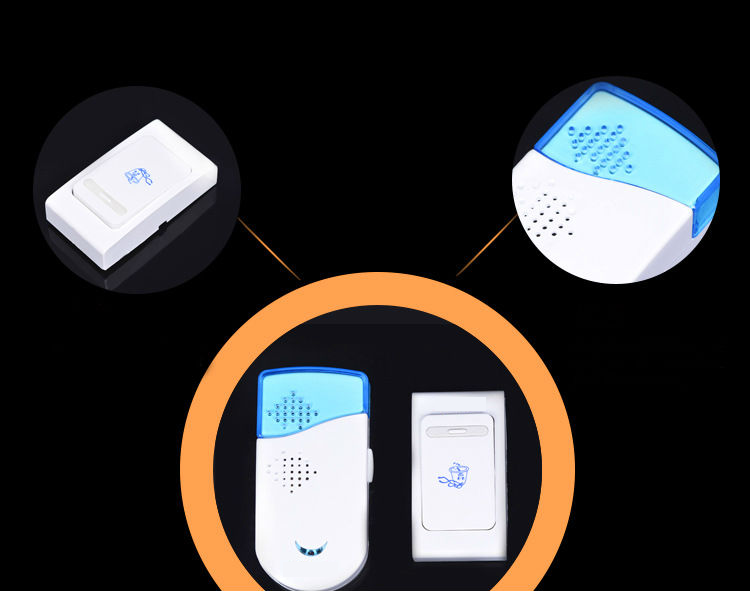Timbre inalámbrico para el hogar, timbre con batería, botón receptor de 150M, timbre de llamada inteligente remoto