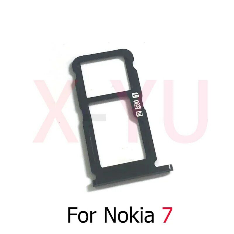 Nokia 7/7 plus用カードトレイスロットホルダーアダプターソケット修理部品