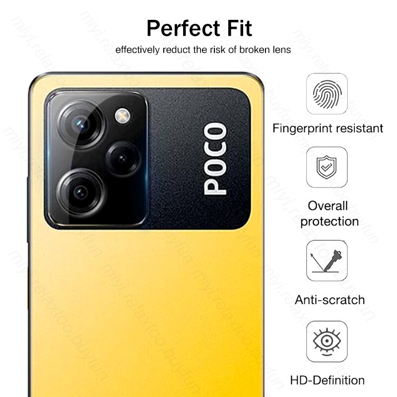 Couvercle d'objectif en verre pour appareil photo, incurvé, arrière 3D, Guatemala, Xiaomi Pheadphones X5 Pro PocoX5pro 5G, Poko Poxo Little X5pro X5 X 5 Pro 5X