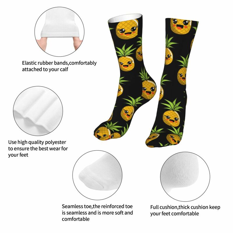 Забавные Симпатичные ананасы женские носки 2022 мужские спортивные носки
