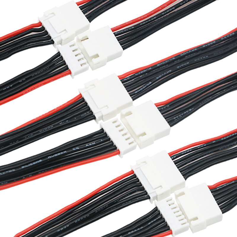 Cable de extensión de equilibrio Lipo para cargador de batería Lipo RC, JST-XH 1S, 2S, 3S, 4S, 6S, 20cm, 22AWG, 5 unidades por lote