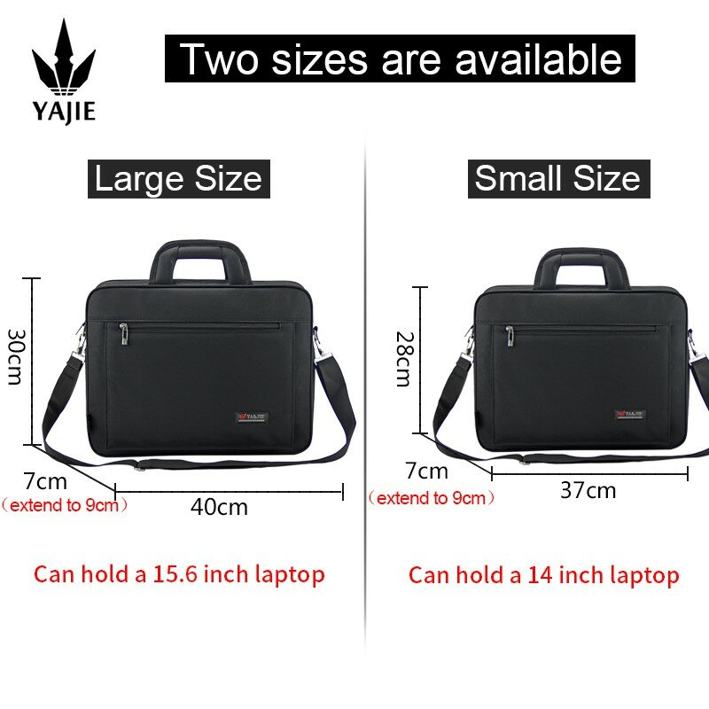 Teczka o dużej pojemności męska torba biznesowa 14-calowa 15.6 "torba na laptopa torby na ramię z płótna torebki torba na notebooka torby listonoszki
