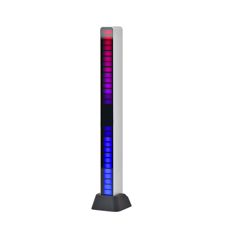 32 LED Bar RGB Rhythm Light Home Voice Activated Sound Control Desktop Atmosphere Spectrum Car Music Aluminum Alloy DJ Studio