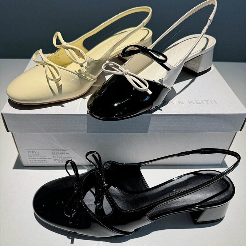 Sandalias de Punta abierta de diseñador para mujer, zapatos elegantes con nudo de mariposa, bombas de vestir para fiesta al aire libre, moda de verano
