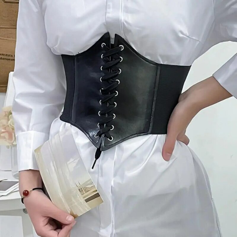 Cool cintura cinto elástico cintura Cincher espartilho bandagem roupas combinando estilo escuro Cosplay Party Lady Bustier