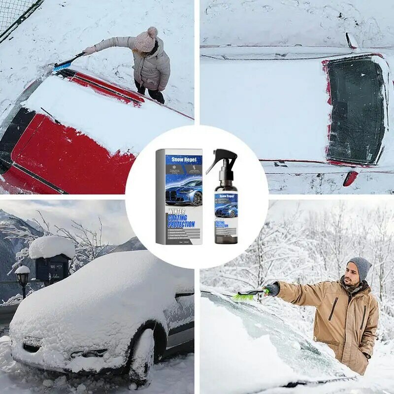 Defogger für Windschutz scheibe Anti-Fog-Spray 100ml Fenster Enteiser Sprüh glas reiniger Sprüh streifen freie Schnee räumung für Auto Windschutz scheibe