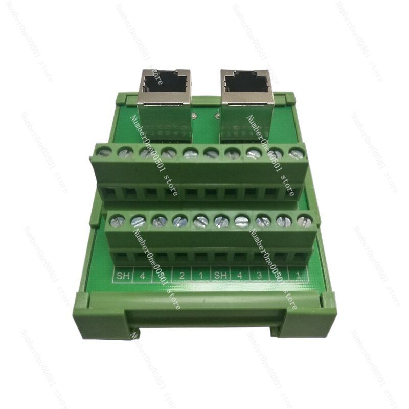 Rj45転送端末ブロック、転送ボード、ネットワークポート、ネットワークケーブルモジュールラック、DINレールのインストール