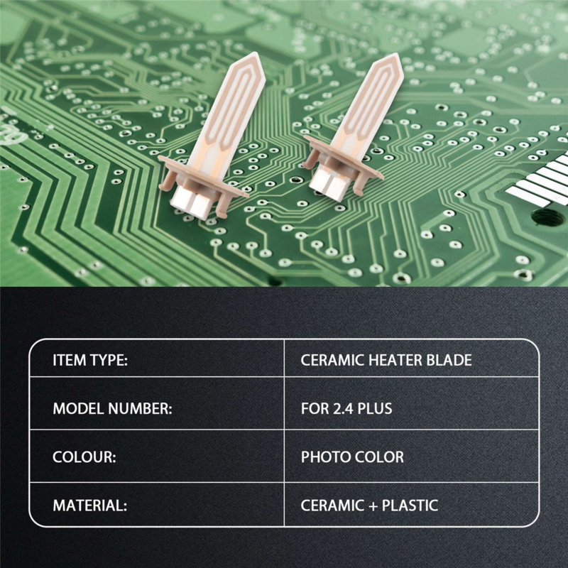 2Pcs Ceramic Heater Blade Heating Stick Blade Replacement Repair Accessories for IQOS 2.4 Plus Repair Parts Accessories