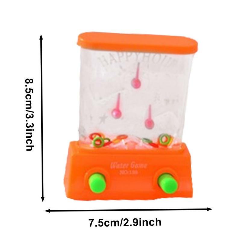 Mini miniaturowy zestaw zręcznościowy do gra arkade wody gry edukacyjne zabawki do zabawy z pierścieniem do wody Retro impreza rozrywka