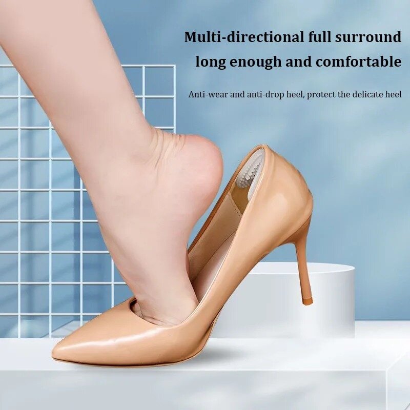 Silicone Gel Heel Non-slip Patch Women High Heel Anti-wear Pain Relief Inserts Foot Care Pads Protector Soft Shoe Insole Sticker