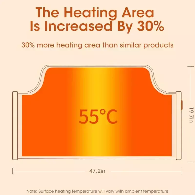 Scaldapiedi elettrico pieghevole termostato regolabile portatile scaldapiedi per piedi da ufficio a casa piedi caldi riscaldati cuscino invernale
