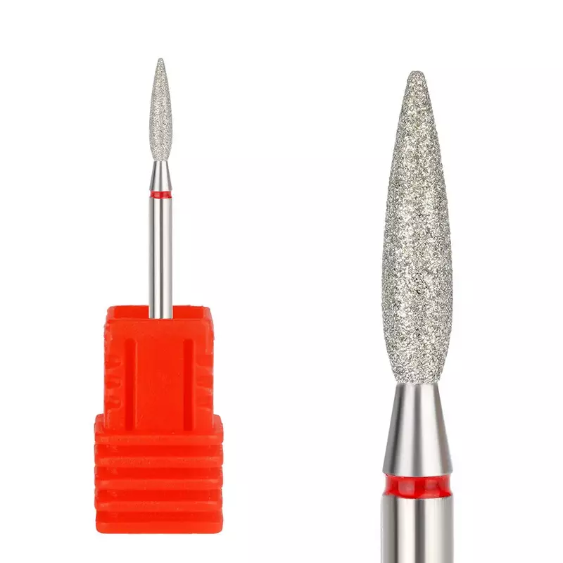 Flame Shape Cuticle Clean Nail Drill Bits for Cuticle Dead Skin Nail Prepare Under Nail Cleaner Electric Nail File Accessories
