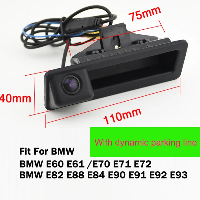 Câmera de visão traseira do carro de Bonroad, BMW X5, X1, X6, E39, E46, E53, E82, E88, E84, E90, E91, E92, E93, E60, E61, E70, e71, E72
