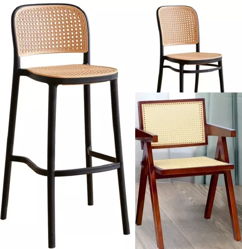 Rouleau de sangle de canne en rotin plastique, feuille WUNICEF, chaise extérieure, table, matériel de réparation de meubles, 40-55cm de largeur, 0.6-2 mètres de longueur