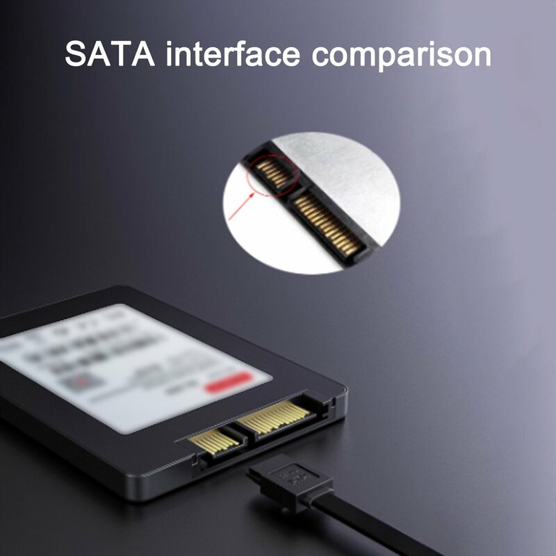 SSD HDD SATA 3.0 III สายข้อมูลไปยัง SSD HDD ฮาร์ดดิสก์ไดรฟ์สาย Sata3มุมขวาตรง6กิกะไบต์/วินาทีสำหรับเมนบอร์ด