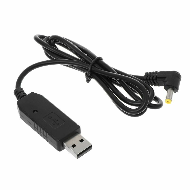 Cable cargador USB con luz indicadora para UV-5R de alta capacidad, extensor Ba