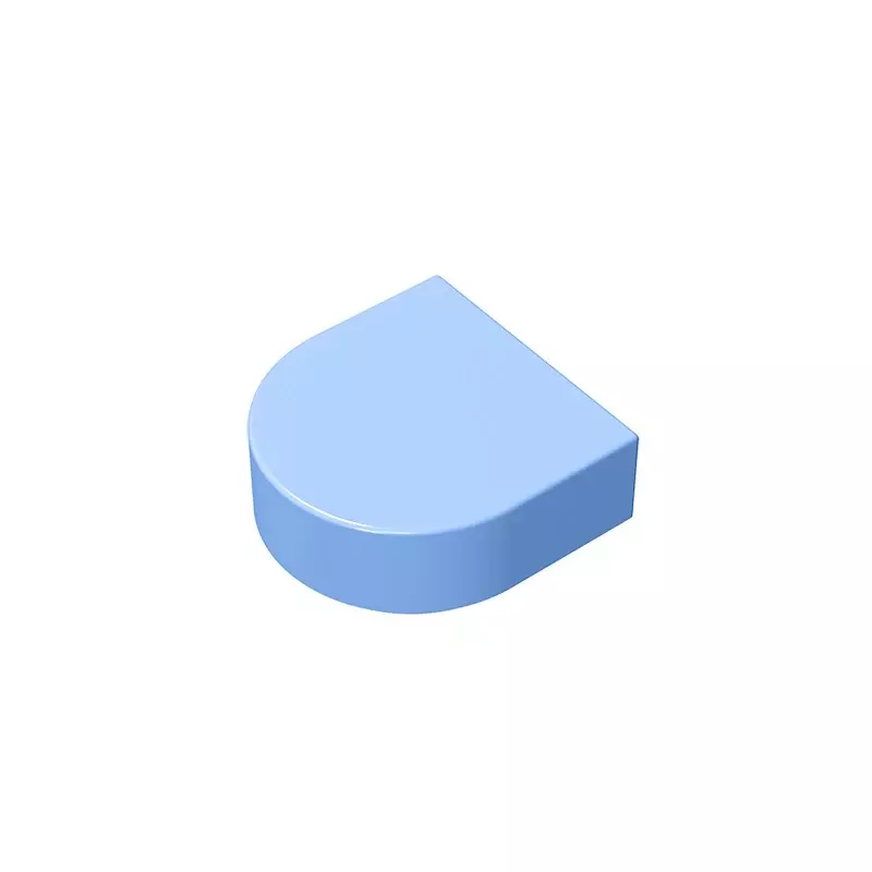 Gobricks-azulejo de GDS-1292 redondo, 1x1, medio círculo extendido (estadio), compatible con lego 24246, DIY, bloques de construcción educativos