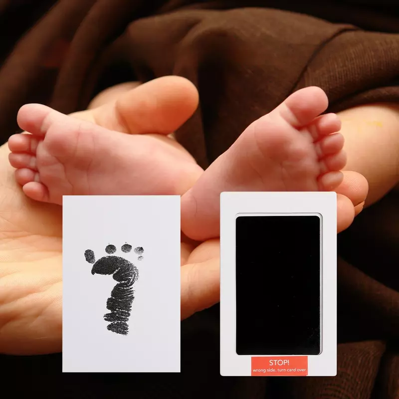 Não tóxico bebê mão e pé impressão comemorativa, seguro ambientalmente amigável, livre de lavagem, anti infecção, adequado para recém-nascidos