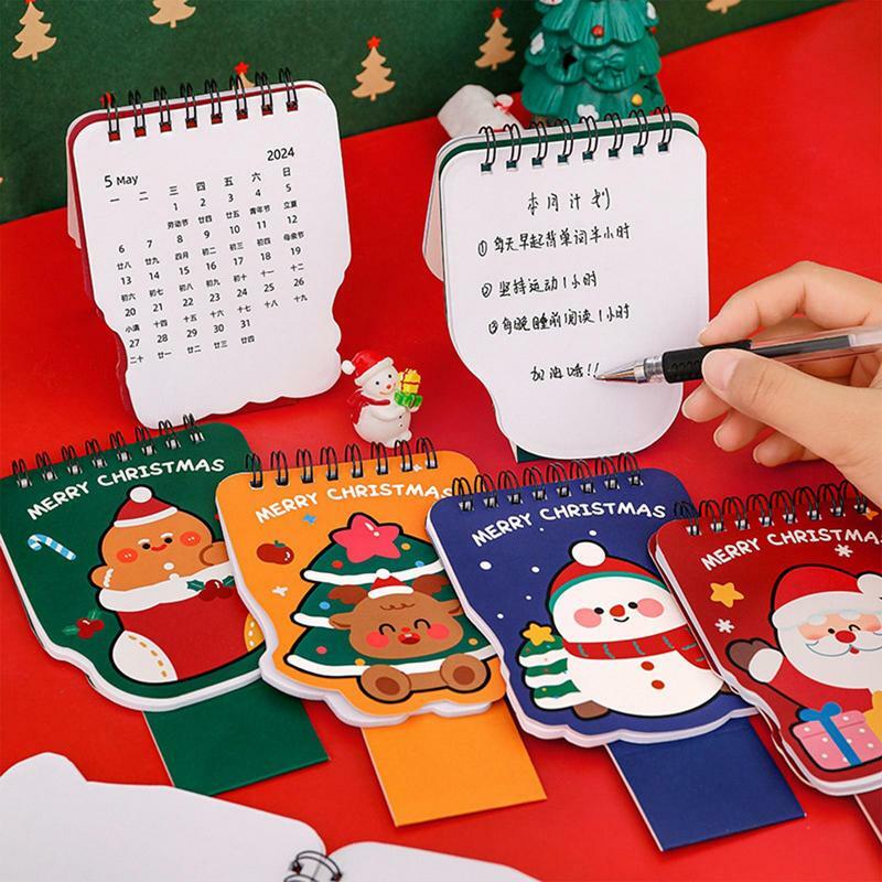 Multifuncional Calendário de Natal para Casa, Desktop Calendar, Flexível Table Planner, Pequeno, Standing Desk Calendar