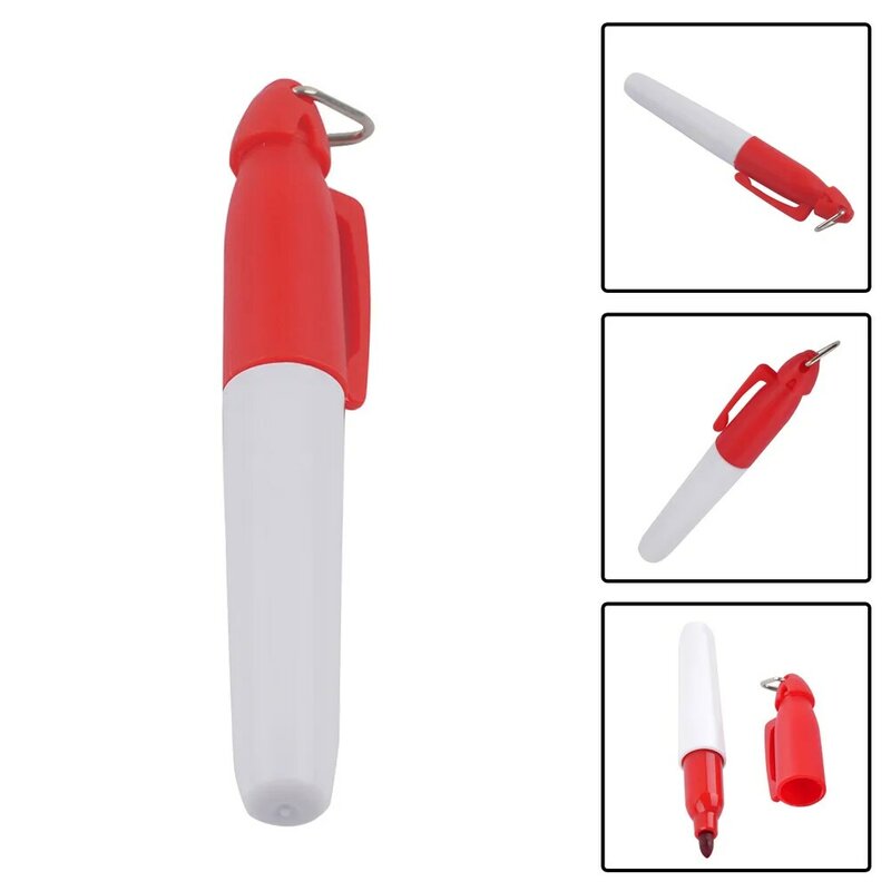 Golfball Liner Marker Pen Ausrichtung Fadeless Golfball Liner Marker Kunststoff klein mit Hang Hook neu