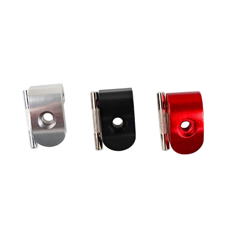 Gancho plegable de aleación de aluminio para patinete eléctrico Xiaomi M365 y Pro 1S, accesorio de bloqueo modificado de repuesto, Color Rojo