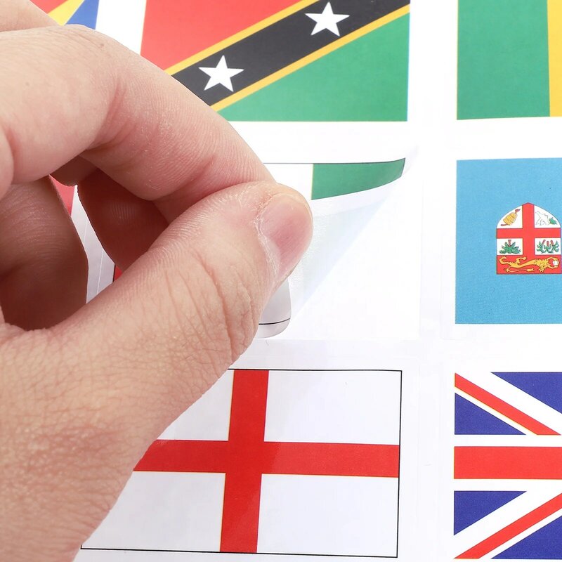 Of World Flag Stickers adesivi per bandiere autoadesive World Match Face Stickers adesivi per bandiere adesivi per il viso stile casuale
