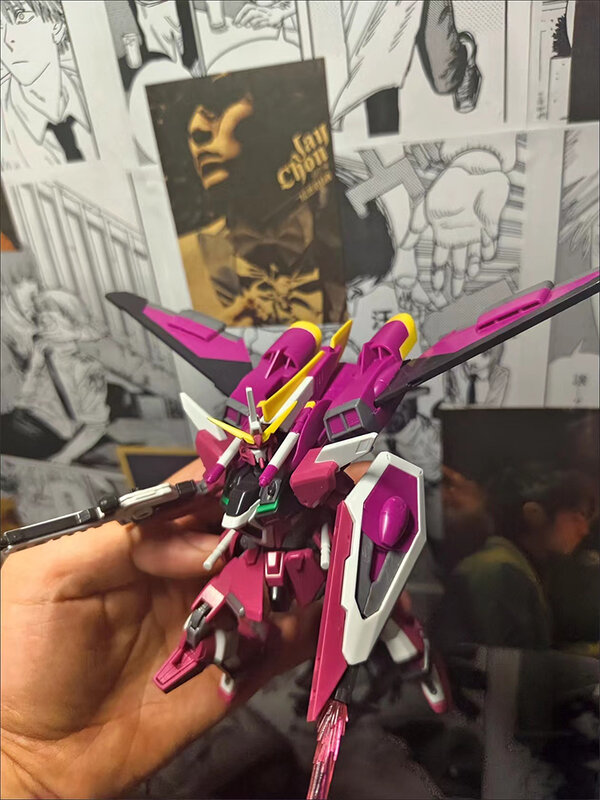 ใหม่ Gundam Infinite Justice ซ่อมเวอร์ชั่น HG 1/144 ZGMF-X19A ชุดเคลื่อนที่ประกอบตุ๊กตาขยับแขนขาได้ตัวละครอนิเมะ