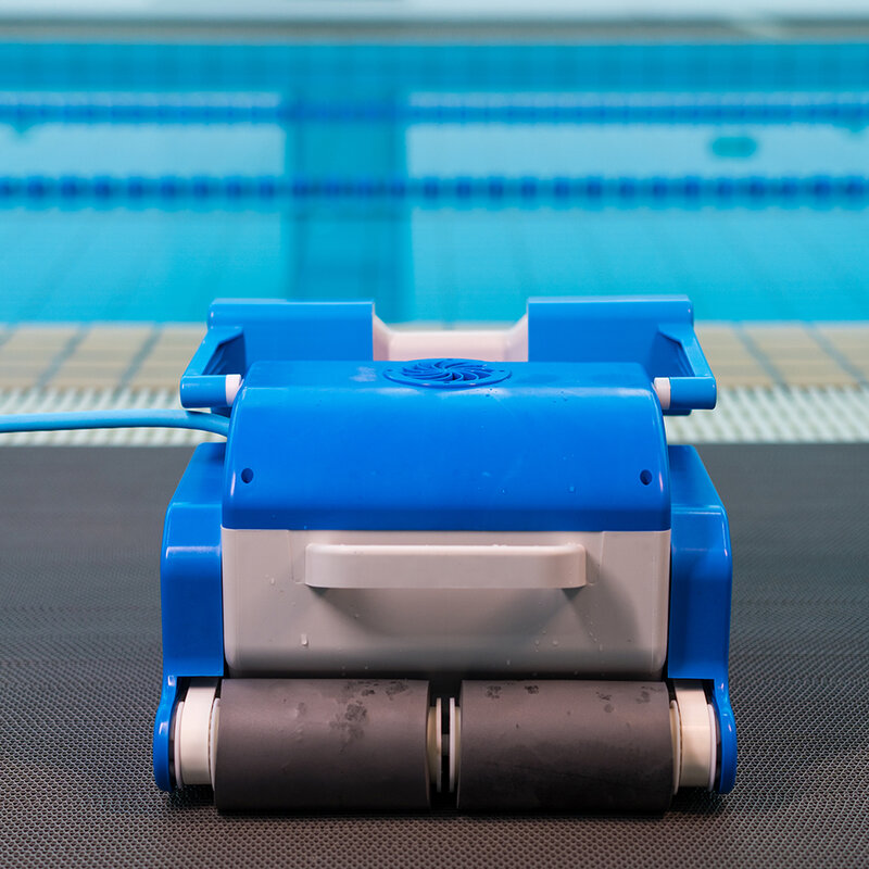 Limpiador de piscina robótico inteligente, succión fuerte de seguridad, iluminado